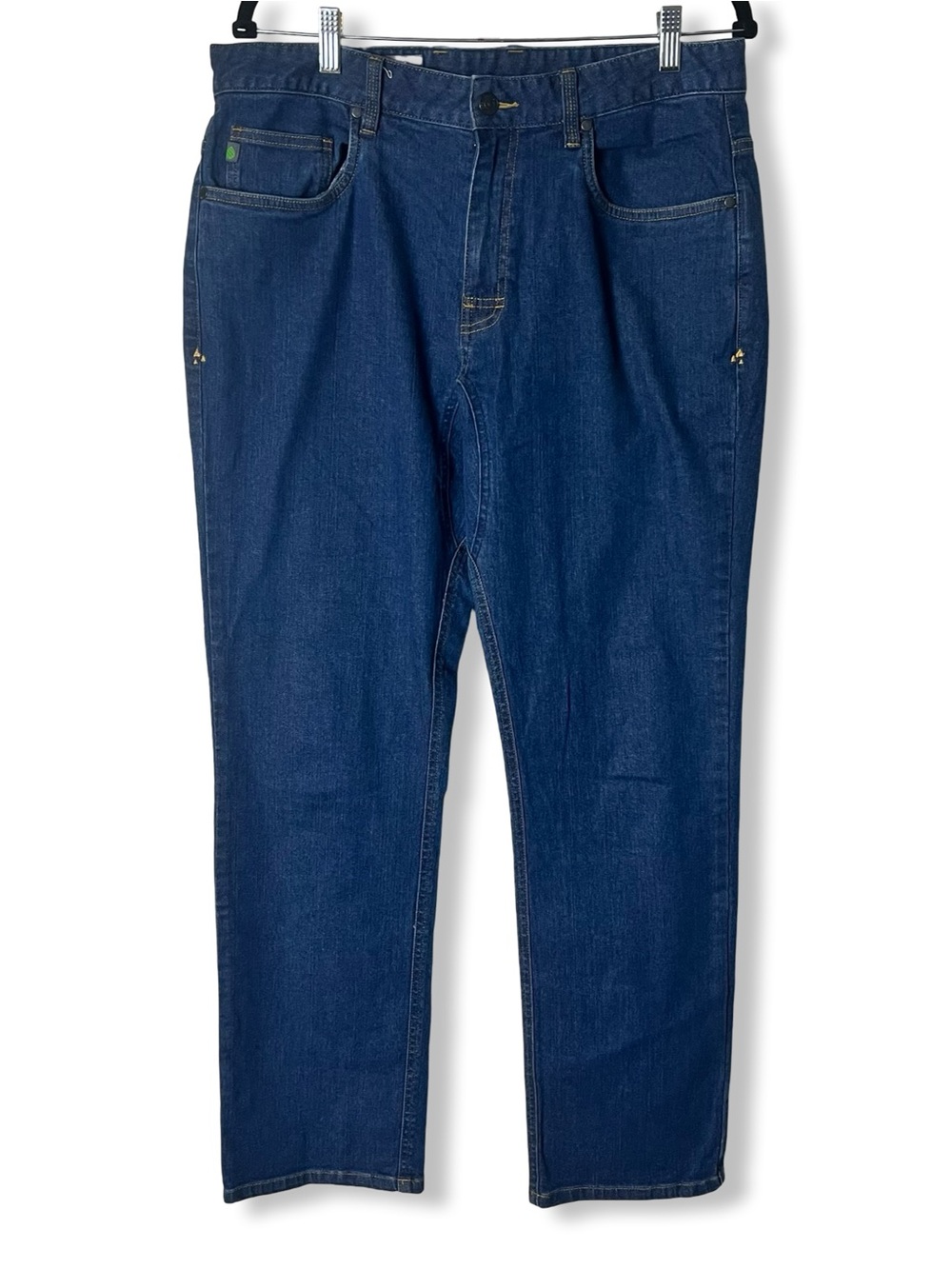 Stio Rivet Jean Mens Blue Organic Cotton Straight‎ Leg Denim Sz. 34R